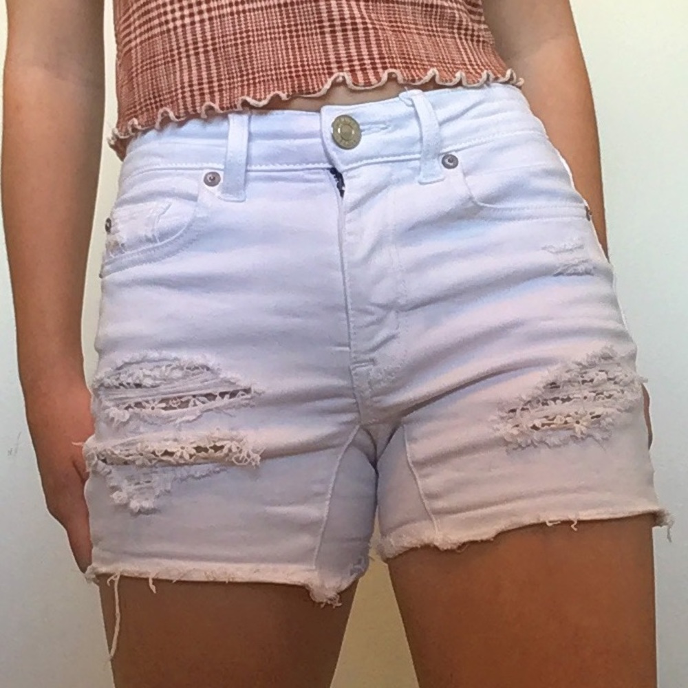 AE High-Waisted Denim Shorts Next Level Stretch